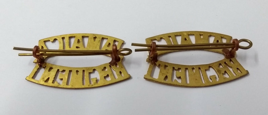 Vintage Jamaica Titles Shoulder Badge 1 Pair UK Made - NEW