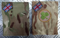 MTP Blanking Patches with 38th Irish Brigade Shamrock TRF Patch Genuine British