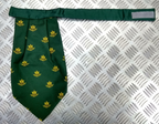 Green Polyester Cravat with The Barbados Regiment Motif - NEW