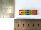 US Service Medal Ribbon on Bar / Red Orange Yellow Green Blue