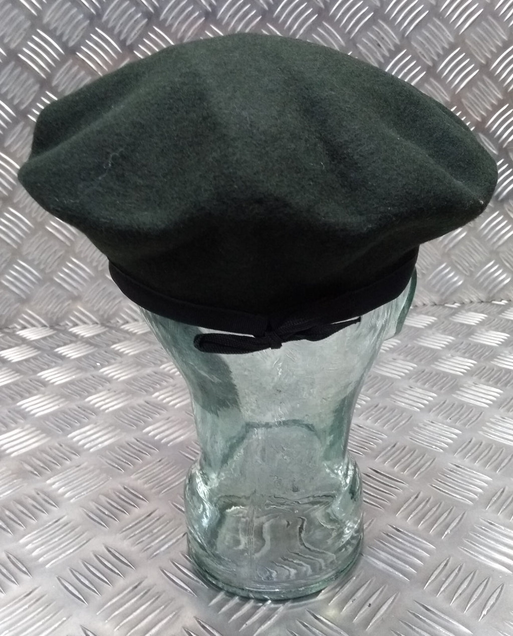 Vintage Green Beret Webb Rim Genuine UK Forces Issue Beret Uniform Cap Sz 56cm