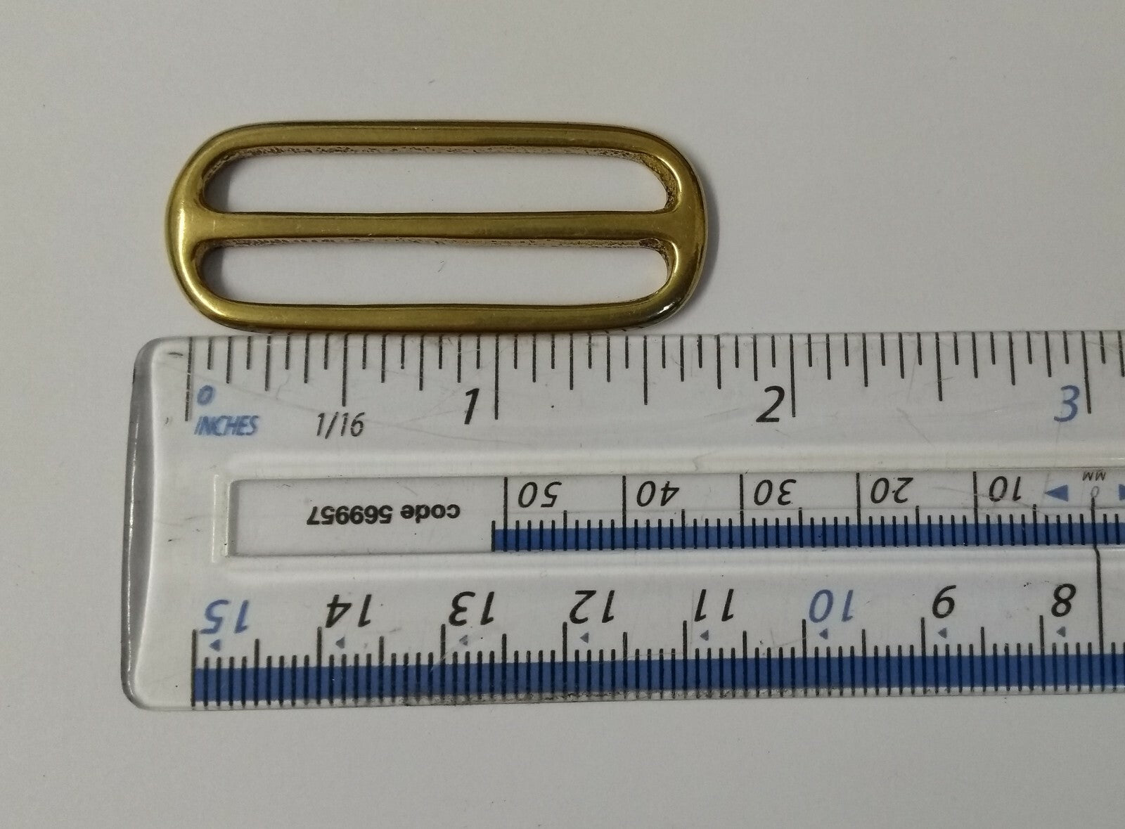 Vintage Braces Suspender Brass 1 1/2" slider British Made Issue NEW