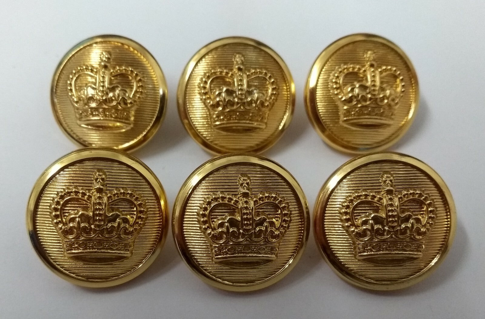 Genuine British Issue Dress Buttons Sovereign Crown Insignia Buttons