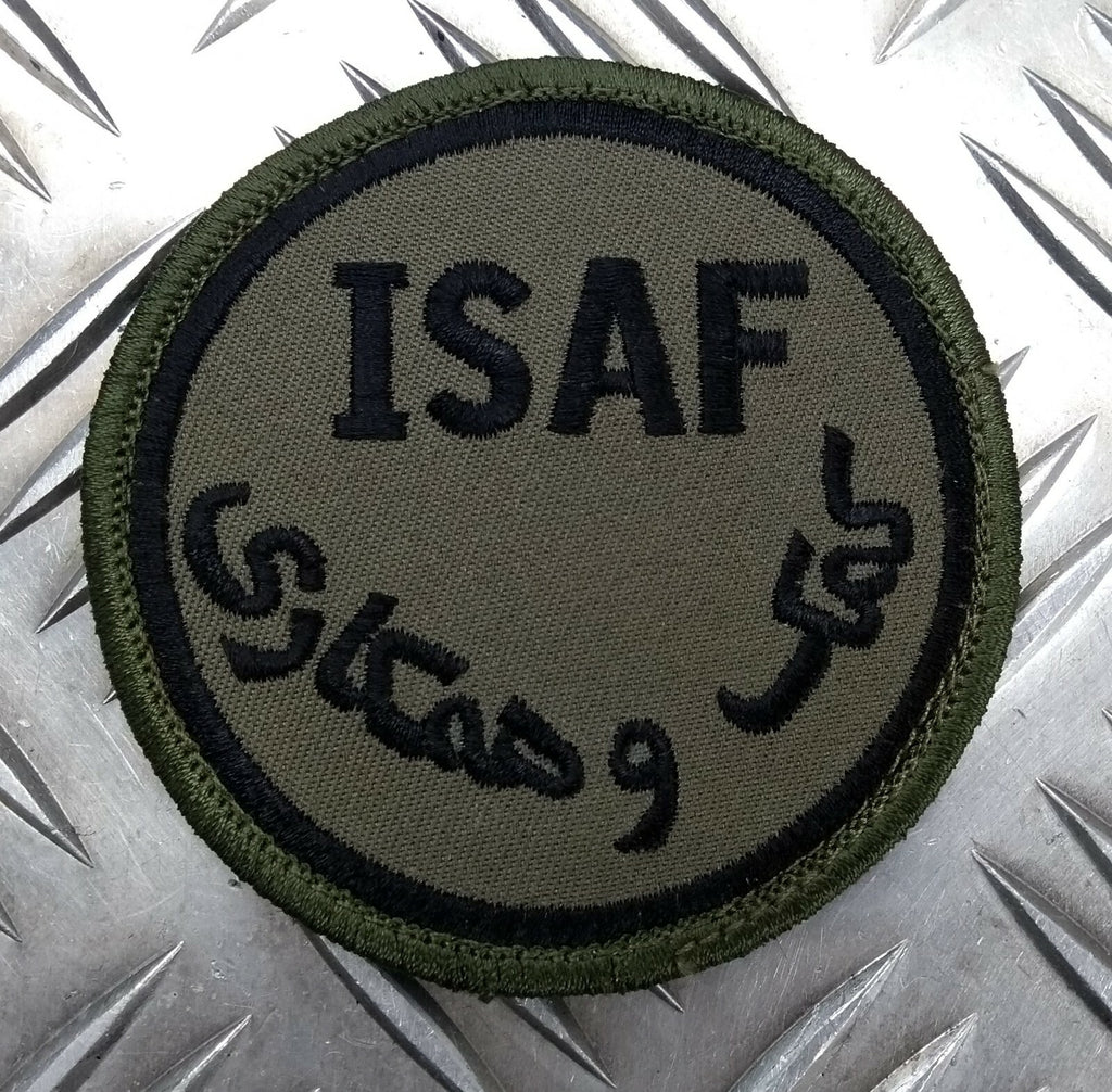 Genuine British ARMY ISAF International Security Assistance Force OD Badge