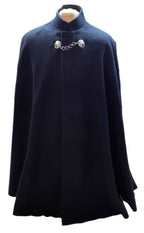 British RM Cape Navy Blue Wool Bandsman Bandswoman Lion Head Clasp