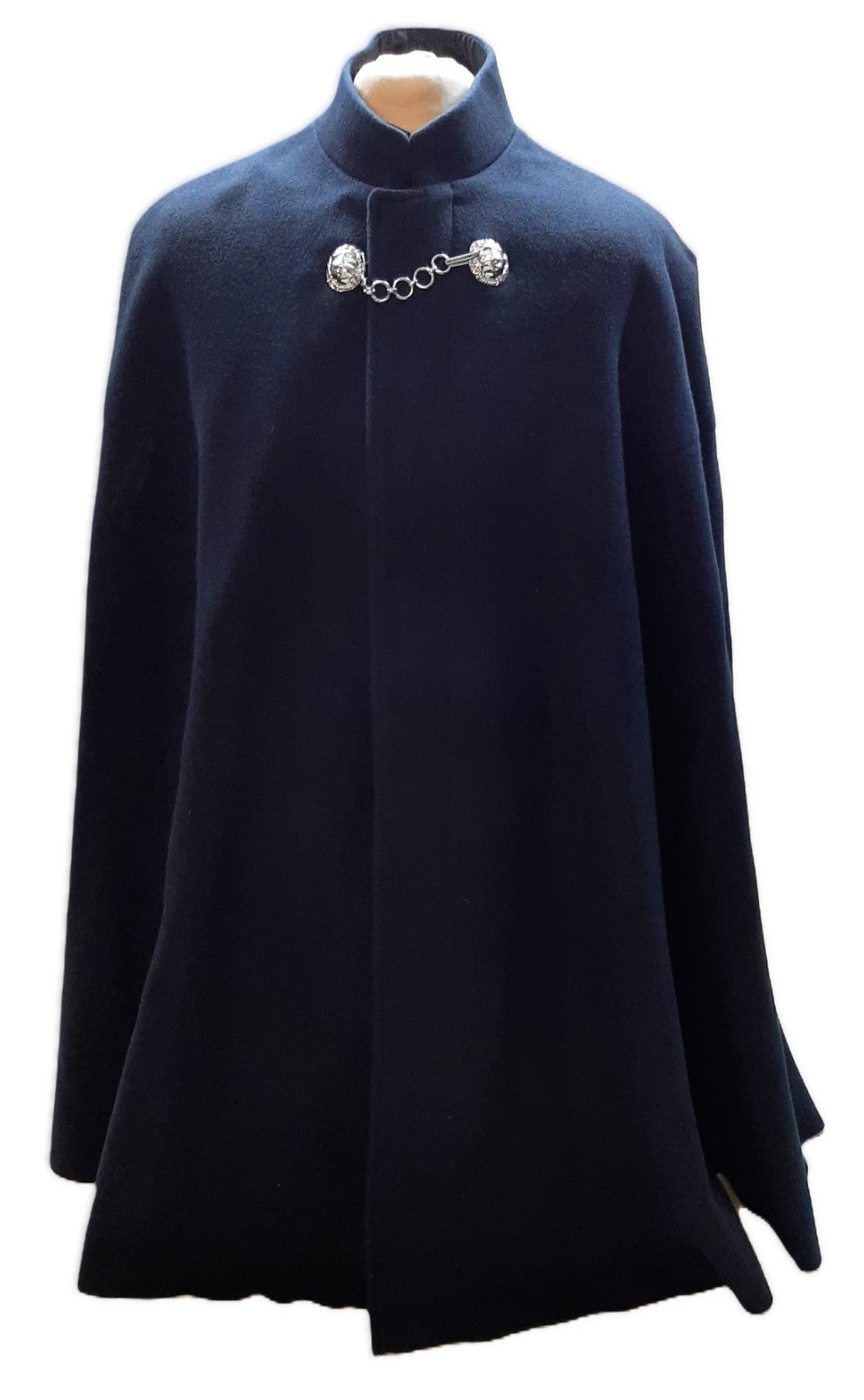 British RM Cape Navy Blue Wool Bandsman Bandswoman Lion Head Clasp