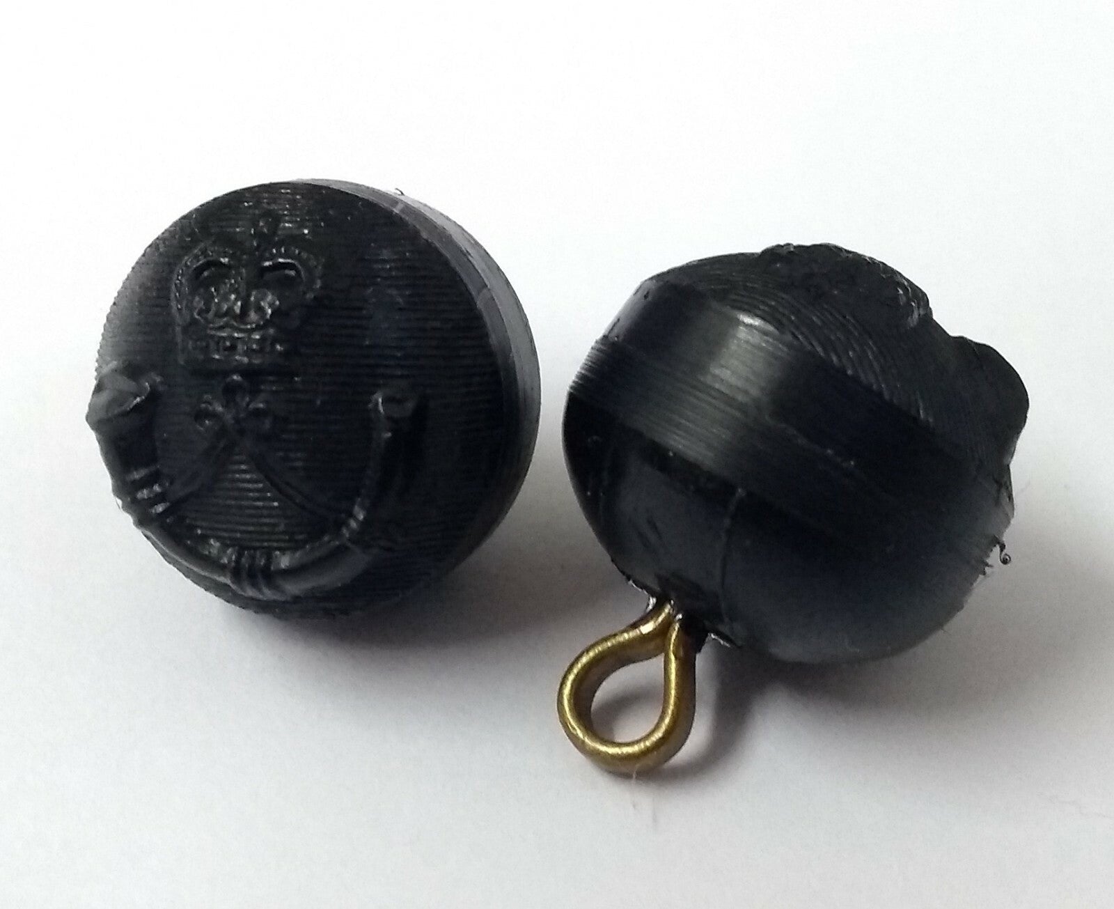 British Army Royal Green Jackets Officer Dress Black Ball Buttons 28L