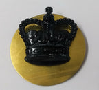 St Edwards Crown Subdued With Brass Backplate British Issue