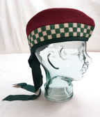 Glengarry Maroon British Army Pattern Scottish Dress Headwear No Insignia 57cm