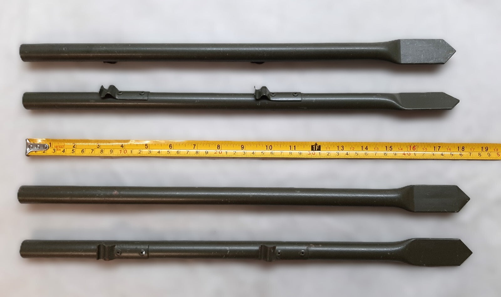4 Ground Spikes British Army Heavy Duty Fence / Shelter 18 Inch Metal Pole Base