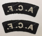 ACF Army Cadet Forces Green Shoulder Patches 1 Pair