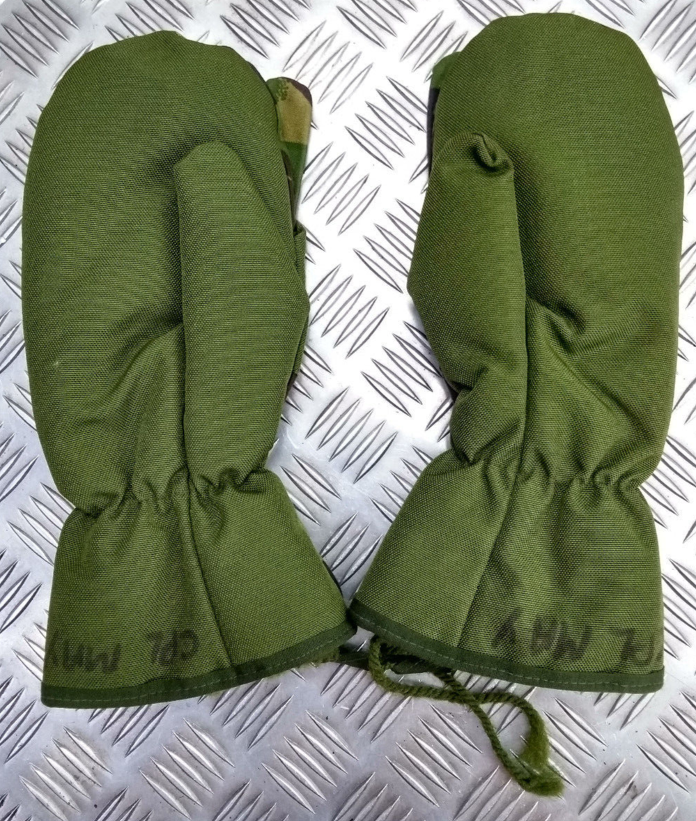 MK3 / Mark III Woodland DPM Camo Arctic Mittens Inner Size Large Genuine British