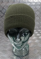 Genuine US Army Green Beanie Hat / Watch Cap / Skullcap 100% Wool - NEW