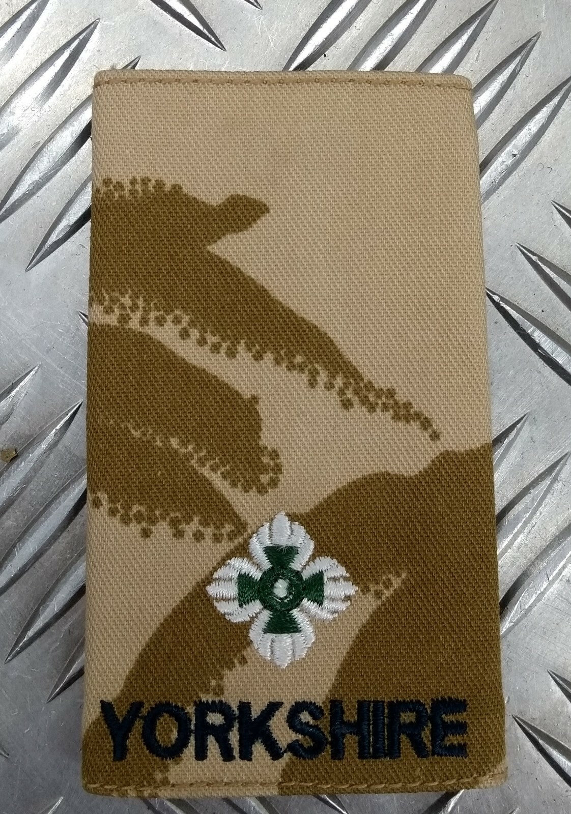 Genuine British Army Desert Camo Yorkshire Rank Slide Various Ranks - NEW