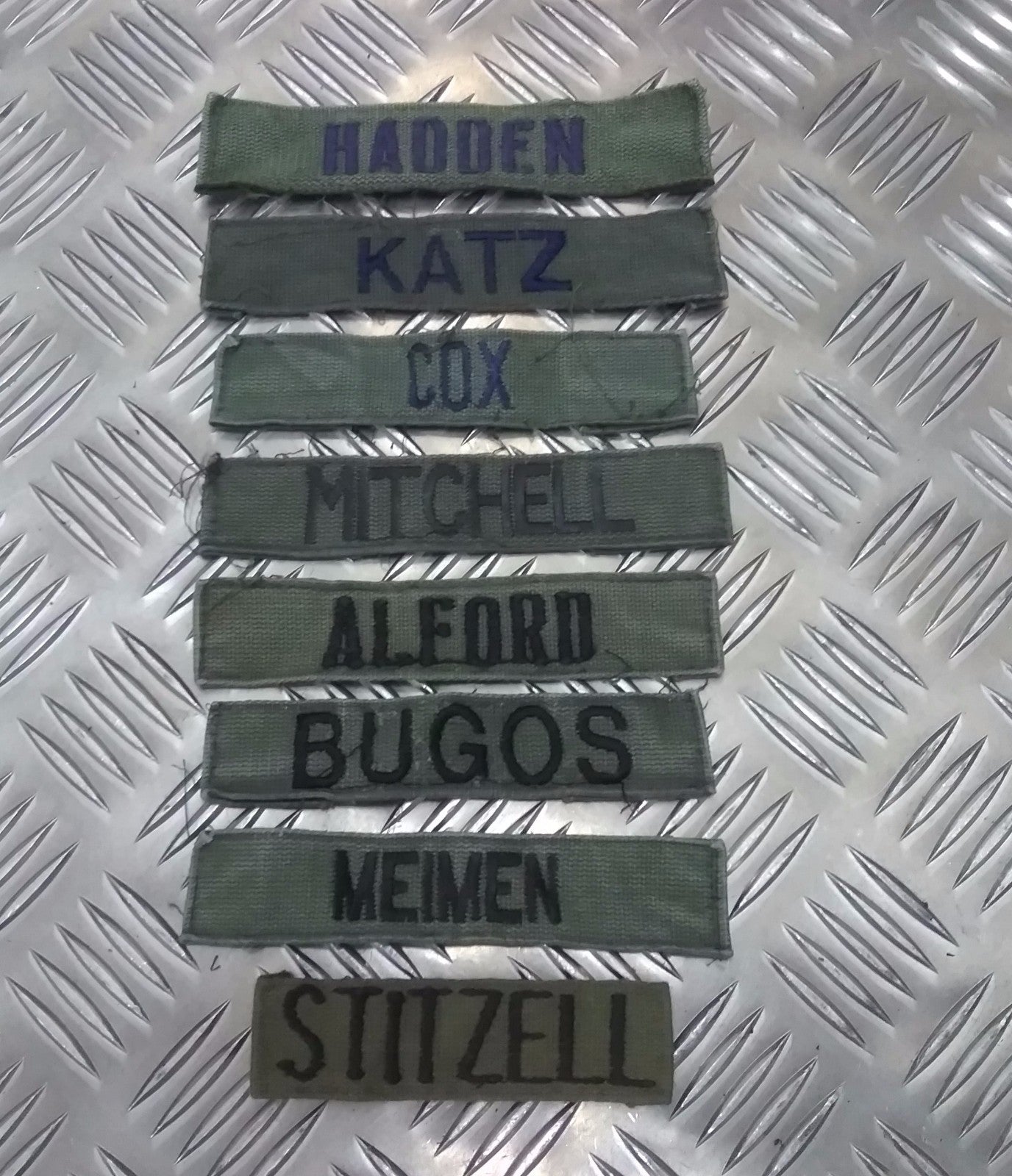Vintage Breast / Chest Device ID Patch Various Names