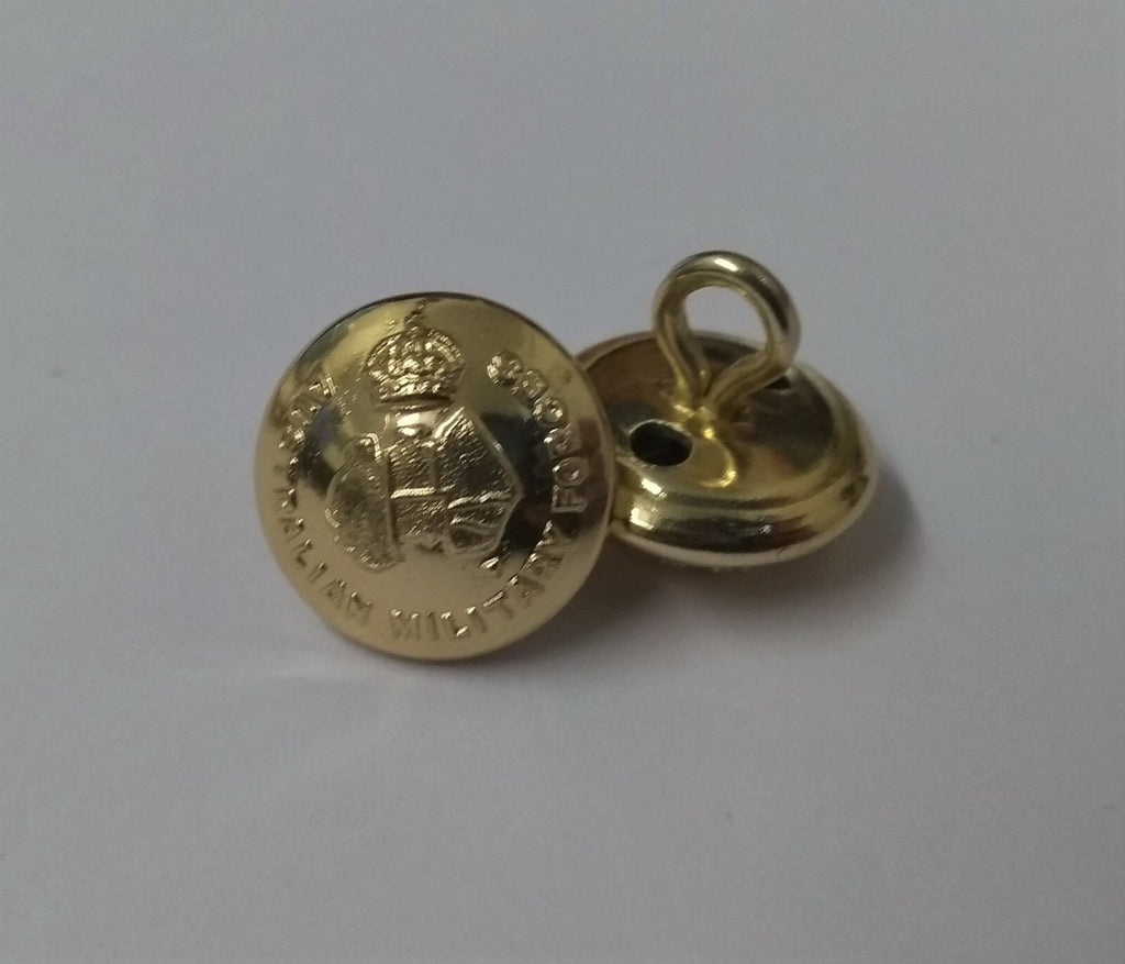 Australian Forces Dress Hat Chinstrap Buttons Kings Crown Insignia X4