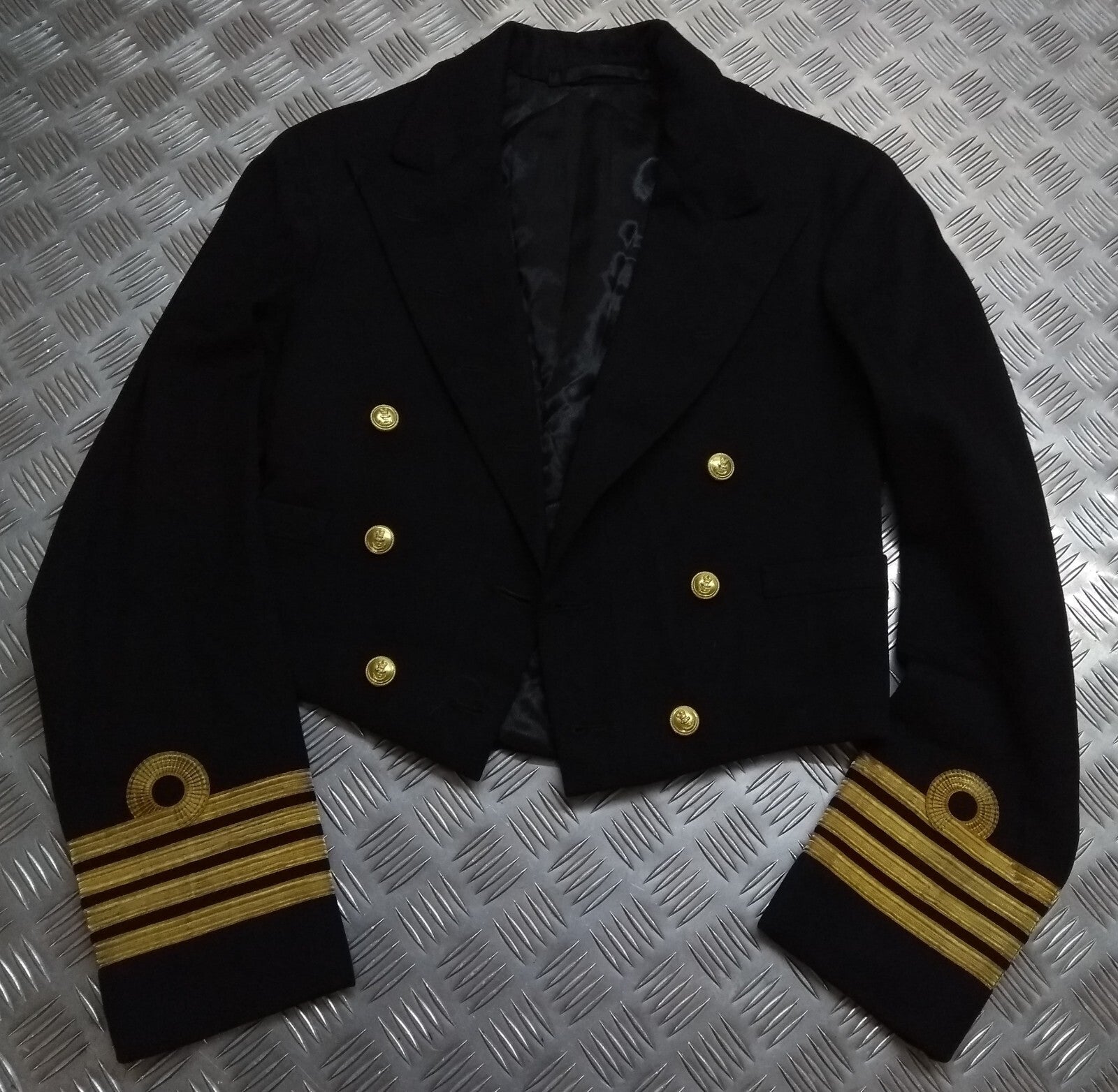 Vintage Naval Jacket 50s Pattern British Navy Mess Dress Uniform Captain Rank