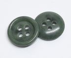 Vintage Army Buttons Old Pattern British Mottled Light Green 4 Hole Size 15.2mm