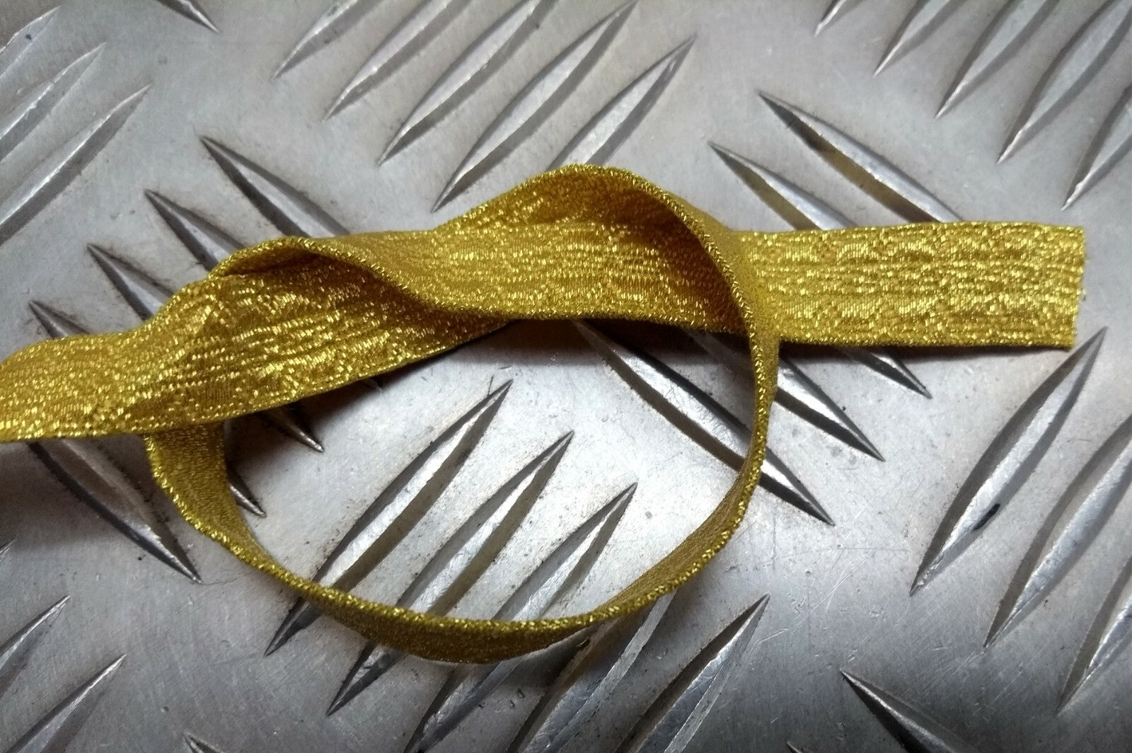 Genuine British Made Issue 12mm Gold Mylar Rank Lace Braided Tape RC9