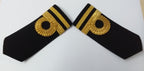 Naval Officers Lieutenant Uniform Shoulder Boards Epaulette Black & Gold Detail