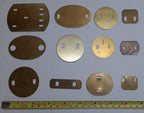 Back Plates Assorted lot of 12 Insignia Backing Shims British