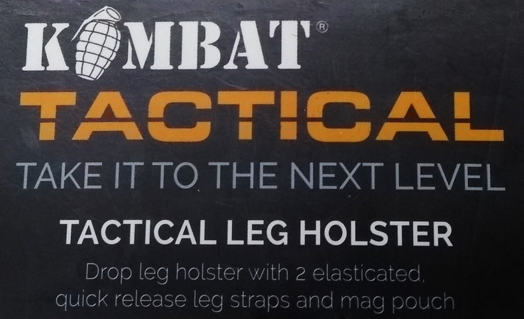 Drop Leg Holster Stealth Black Airsoft Universal Size Cordura Construction