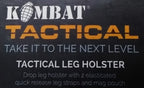 Drop Leg Holster Stealth Black Airsoft Universal Size Cordura Construction