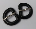 Genuine British 3/4" Stable Belt Bound D Ring Prong Buckle 1 Pair STD58