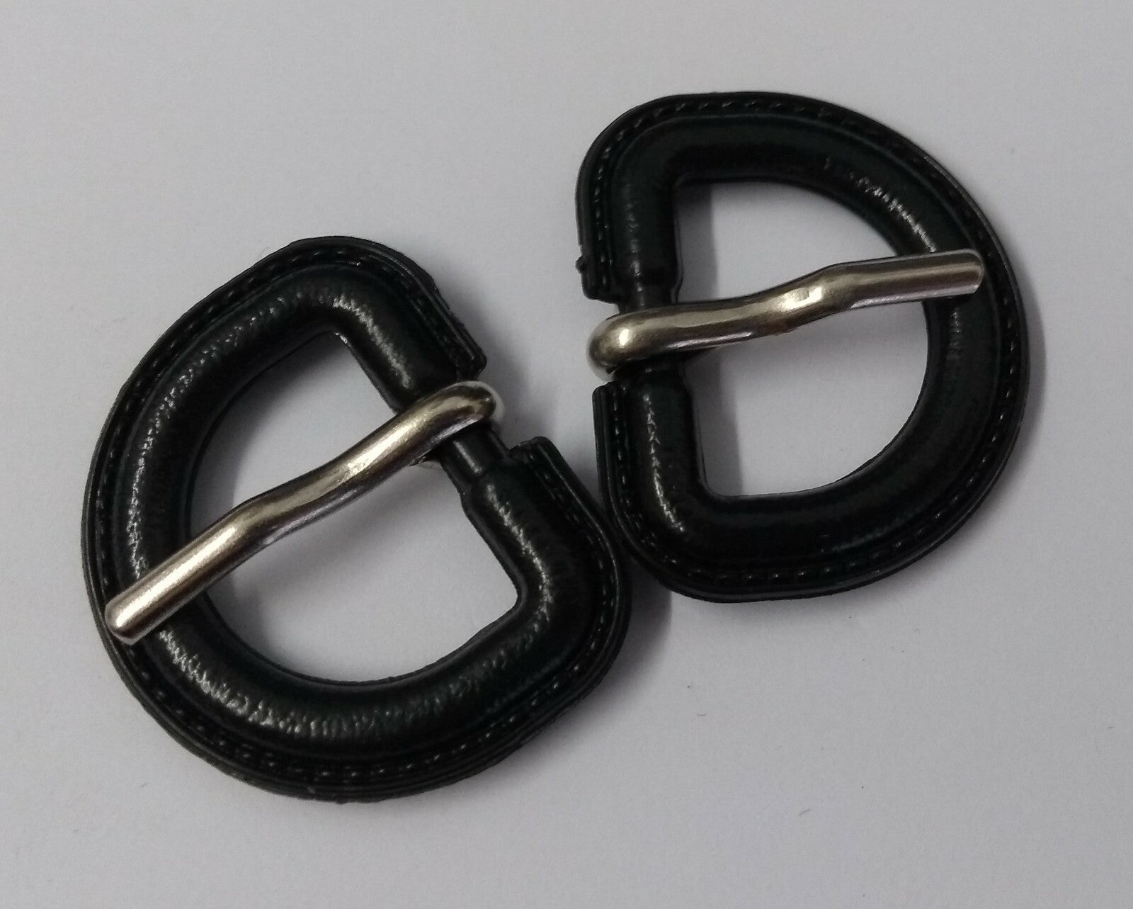 Genuine British 3/4" Stable Belt Bound D Ring Prong Buckle 1 Pair STD58