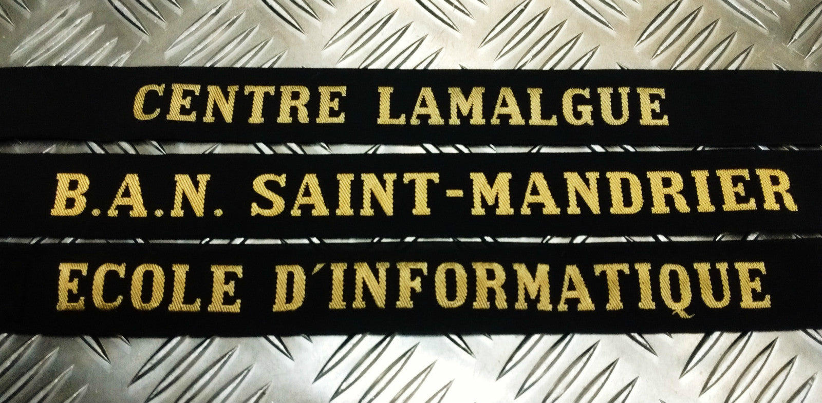 Genuine French Navy Cap Tally Ribbon For Pork Pie Style Hat - BRAND NEW
