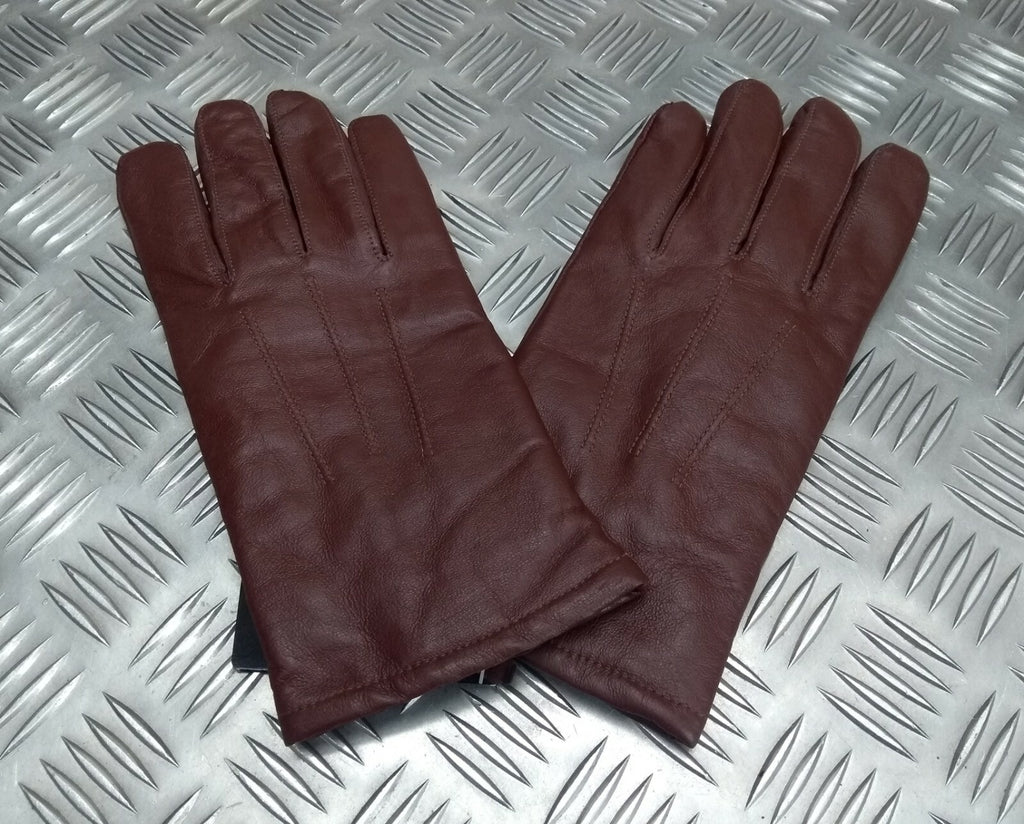 Brown Leather 3 Dart Gloves with 3M Thinsulate Soft Lining Size 10 - NEW