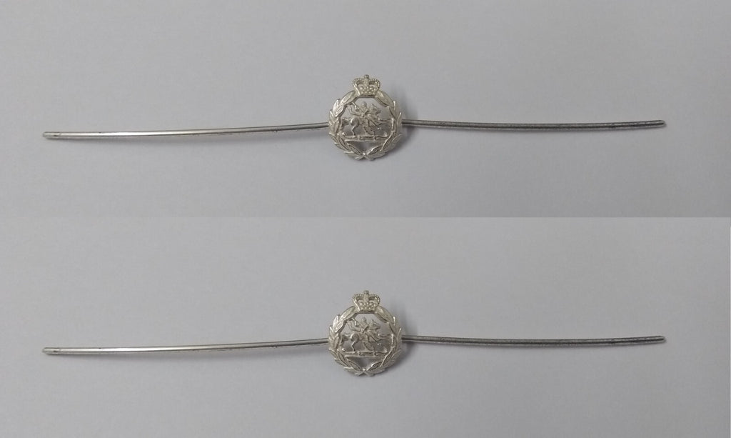 Small Insignia Badges British Made Obsolete Stock Long Double Prong Fixing