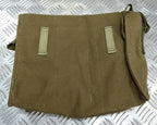 Khaki Canvas Gas Bag Vintage Haversack / Shoulder and Waist Straps 1980s Pattern