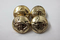 Genuine Vintage Rhodesia Regimental Insignia Gold Ring Buttons 14mm X4 V476