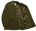 RAOC Vintage Jacket No2 Dress Old Khaki Pattern With Collar Badges