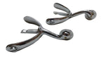 Swan Neck Spurs Short British Army / Boots Chrome / Silver Finish
