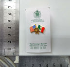 Rotary International Club USA & Mexico Twin Flags Lapel Pin Badge - NEW