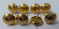 Qatar National Insignia Obsolete Medium Dress Uniform Split Pin Buttons X8