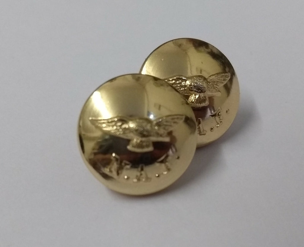 Nigerian Dress Small Chinstrap Buttons x 1 Pair - NEW