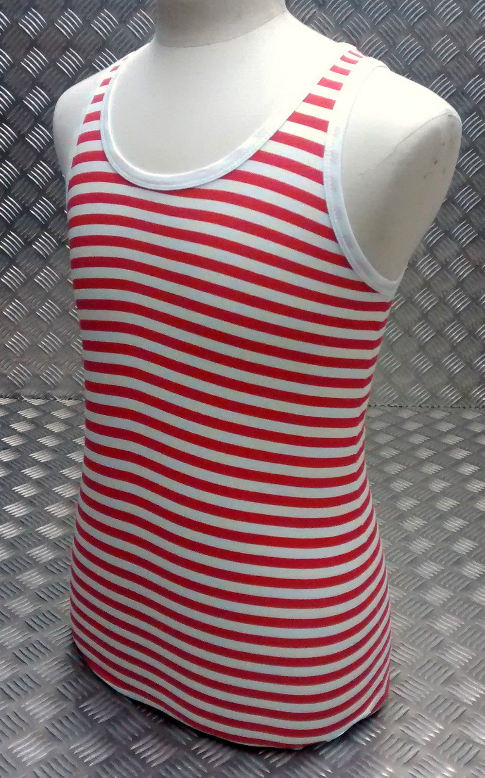 Russian Soviet USSR CCCP Style Stripy Sailors Telnyashka Red Vest All Sizes NEW