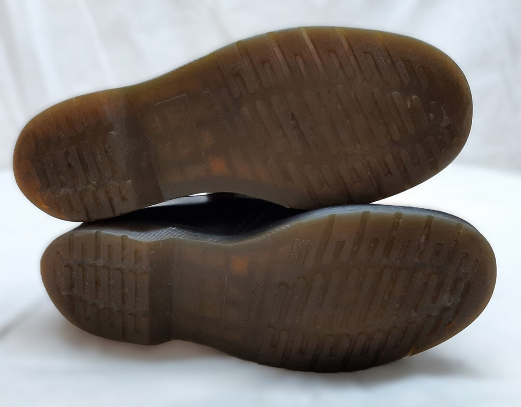 Dr. Martens Shoes Black Airwair Soles DM`s Industrial Full Grain Leather UK 9