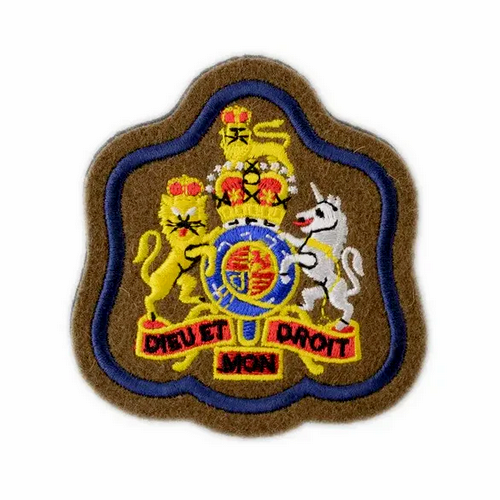 Warrant Officer Class 1 Badge Blue Border Fad Patch REME British