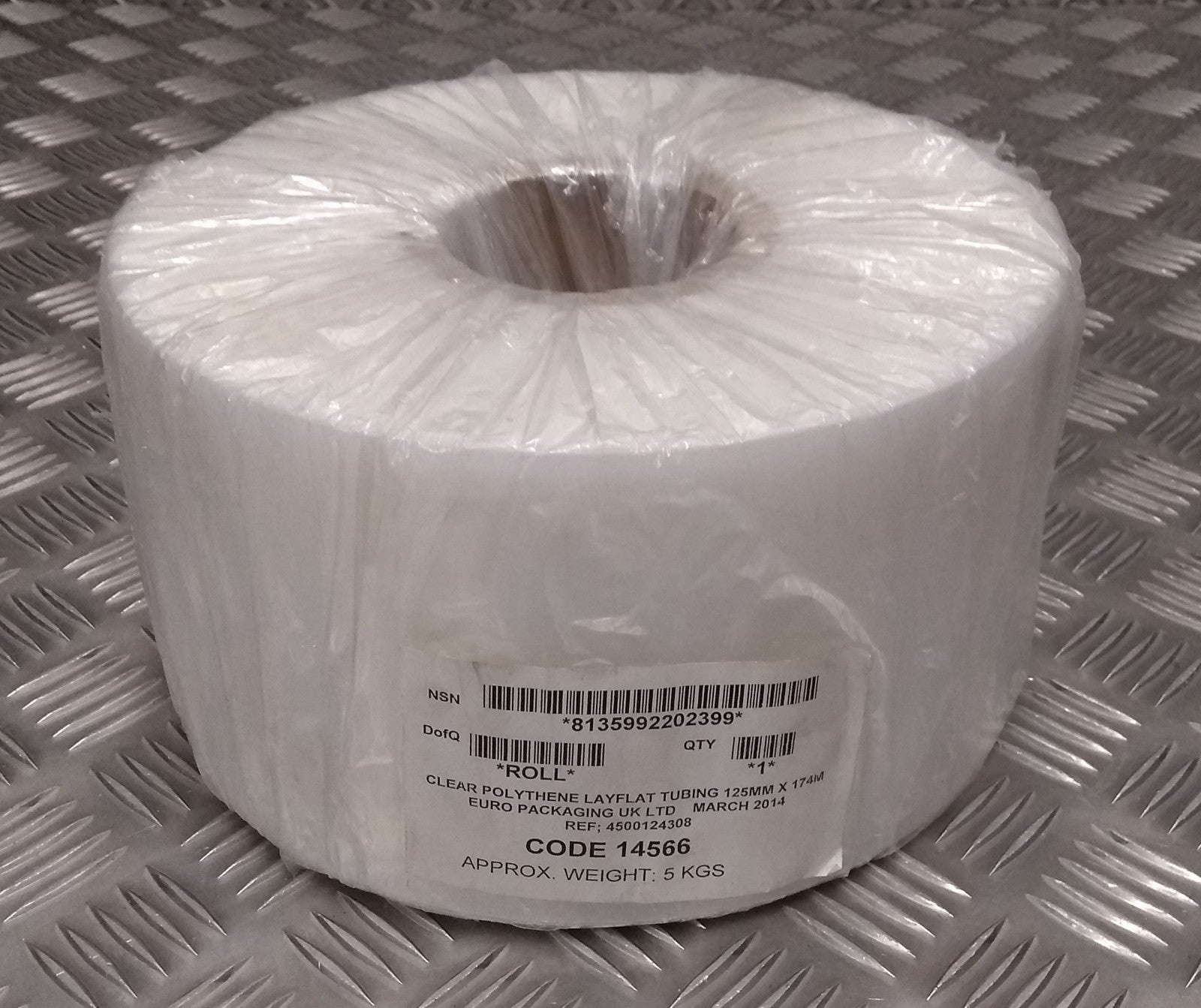 8" Layflat Polythene Transparent 250 Gauge Poly Tube Ex British- New