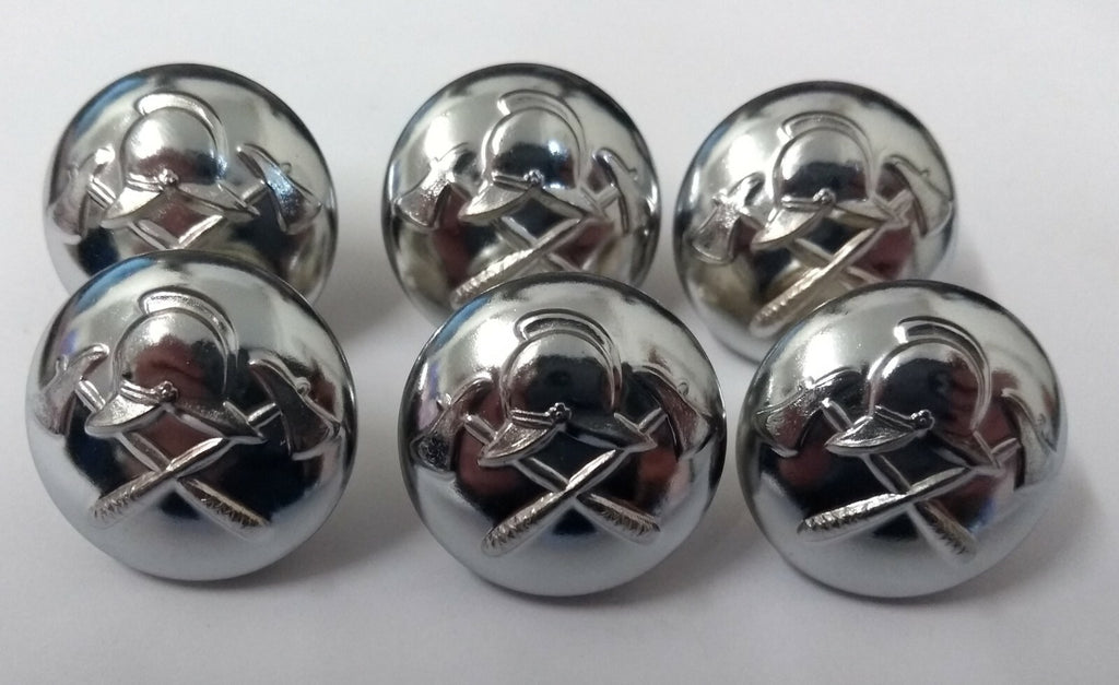 Genuine British Made Uniform Dress Chrome Buttons 36L x 10 NEW