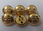 Genuine British Issue St Edwards Crown Metal Dress Buttons 26L NEW