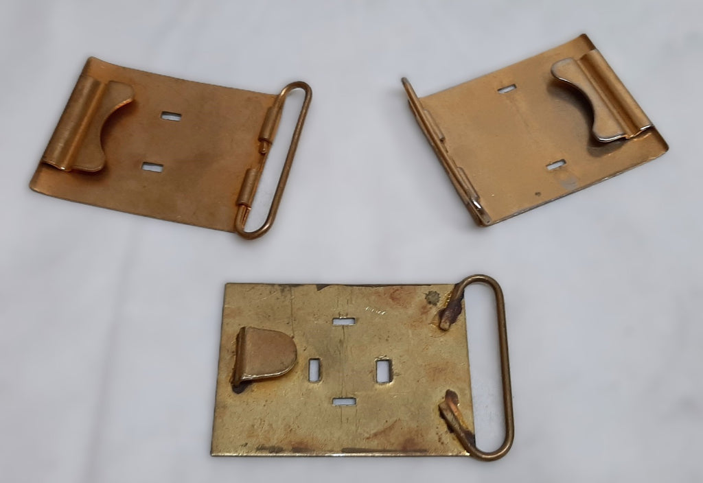 British Buckles set of 3 Miscellaneous Waist Belt Plate Type
