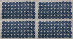 200 Vintage Buttons 4 Hole Shirt / Shank Anchors Pearlesque Blue 11.3mm NOS