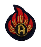 Mess Kit Badge Ammo Tech A on Navy British Hand Embroidered Arm Patch