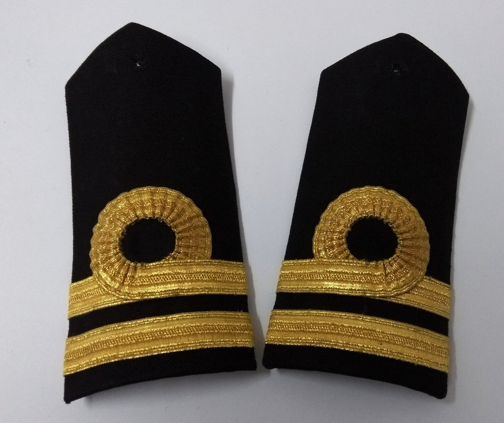 Naval Style Shoulder Boards Epaulette Leather Backed Fancy Dress