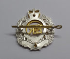 RE Hat Badge British Engineers Dress Queens Crown NEW